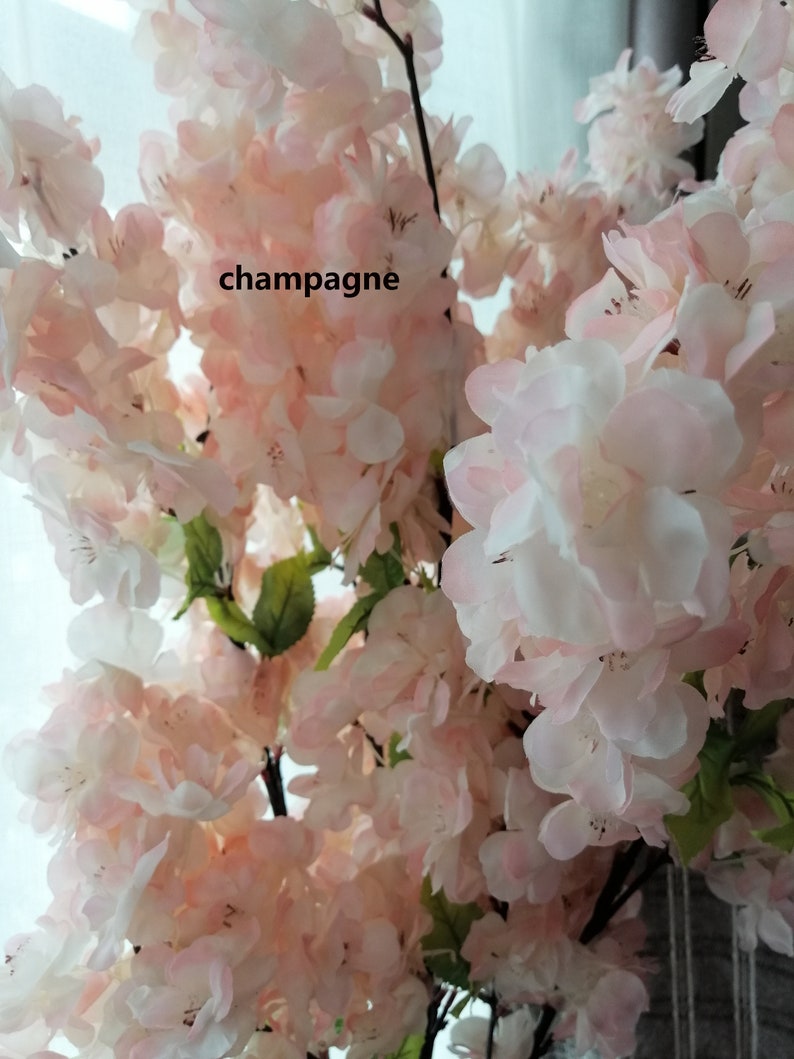 Wholesale 5 Stems Artificial Simulation Silk Cherry Blossom Etsy