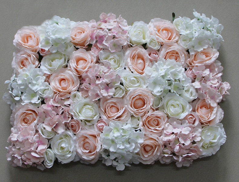 Artificial Hydrangea Rose Flower Wall Wedding Arrangement Etsy