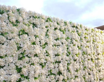 Witte nepbloem muur voor uit bruiloft fotografie achtergrond simulatie hortensia planten voor bruidsdouche partij decor paneel 15.75x23.62inch