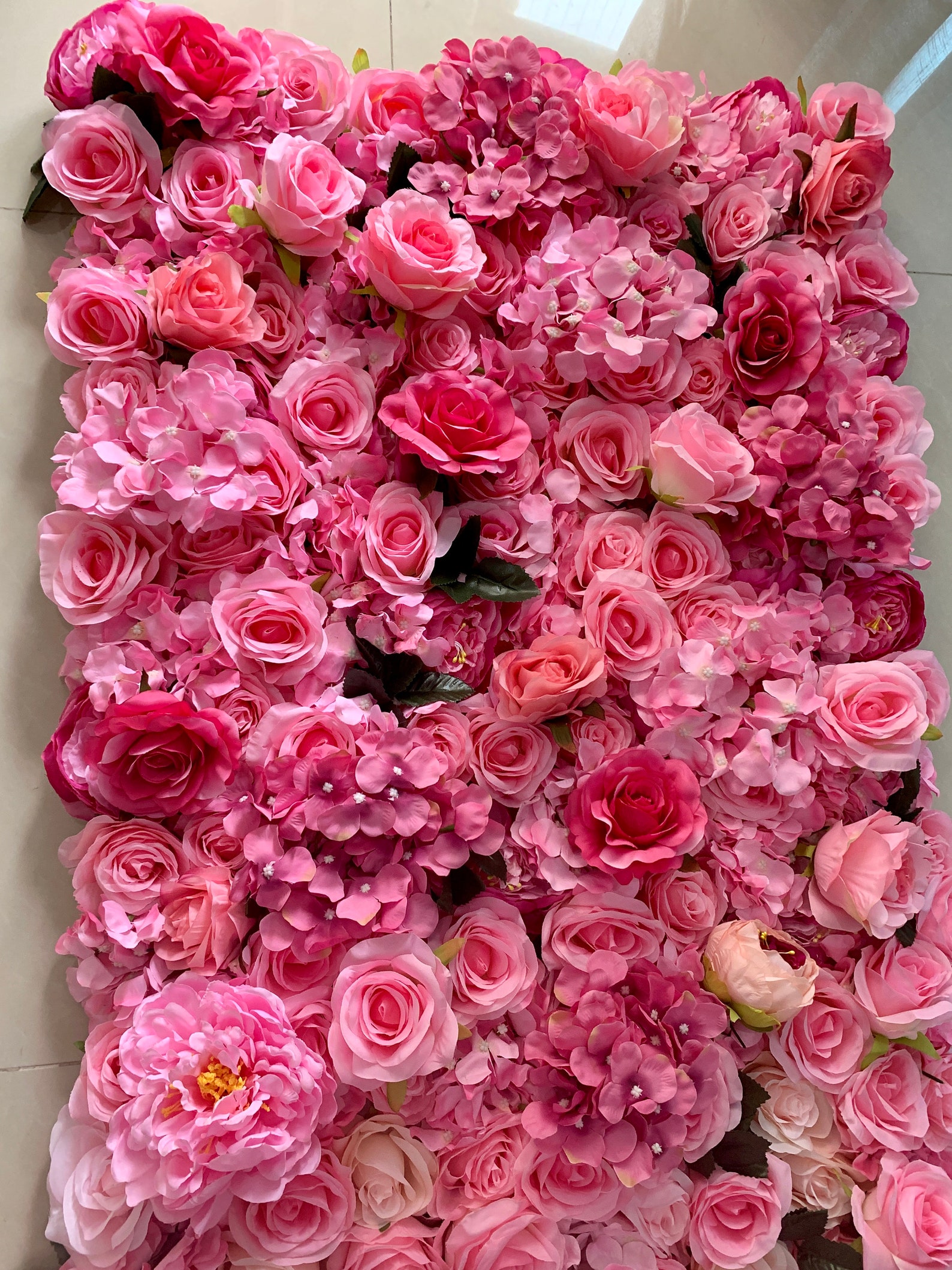 Gradual Color Floral Wall for Wedding Arrangement Fake Flower Etsy Canada