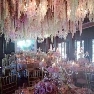 10pcs Length 180cm/70&quot; Wisteria Garland Hanging Flowers For Outdoor Wedding Ceremony Decor Wisteria Vine Wedding Arch Floral Decora