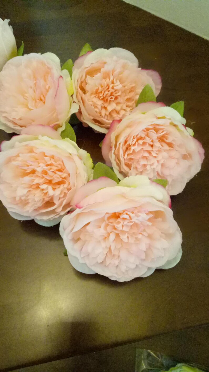 Artificial Silk Peony Flowers 50 Heads Wholesale Flowers for Etsy