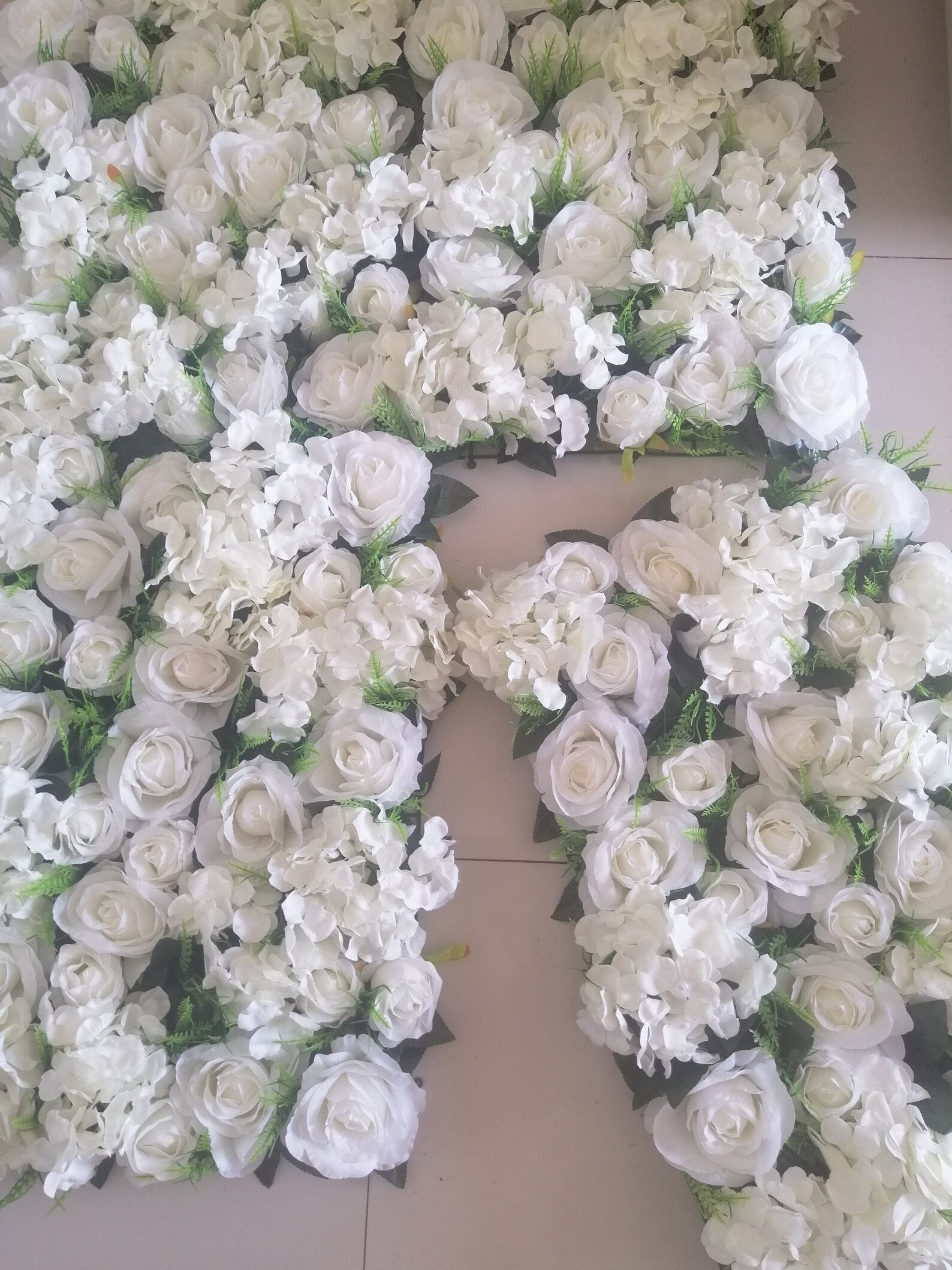 White Fake Flower Wall for Out Wedding Photography Backdrop Etsy