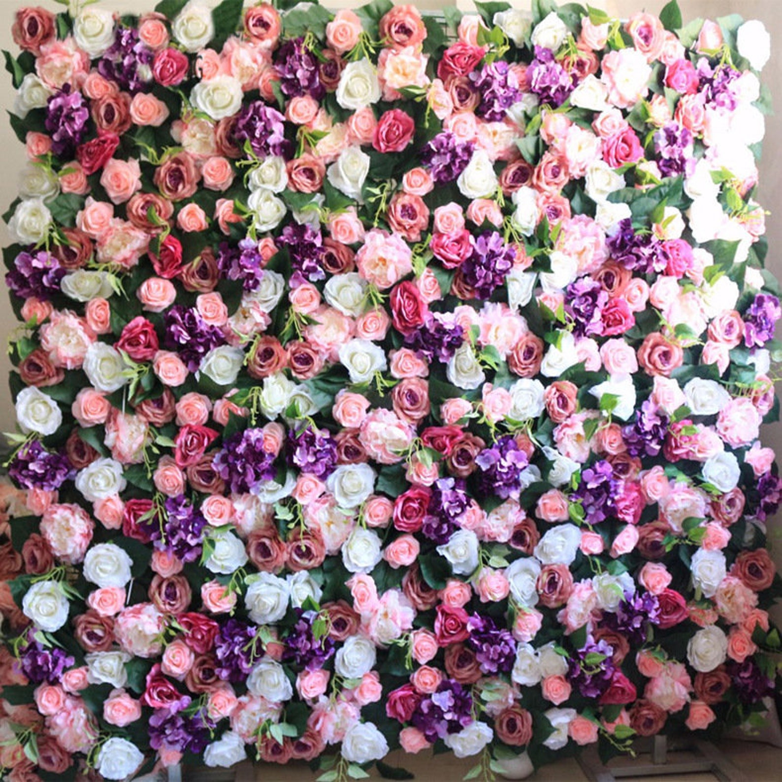 Wedding Artifical Flower Walls Backdrops Rose Peony Hydrangea Etsy