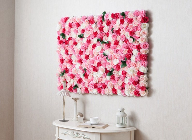 Artificial Flower Wall Backdrop for Wedding Arrangement Event Etsy