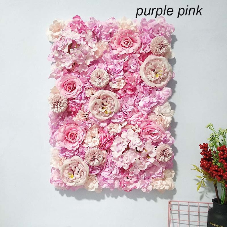 Candy Pink Purple Flower Wall for Romantic Photography Etsy