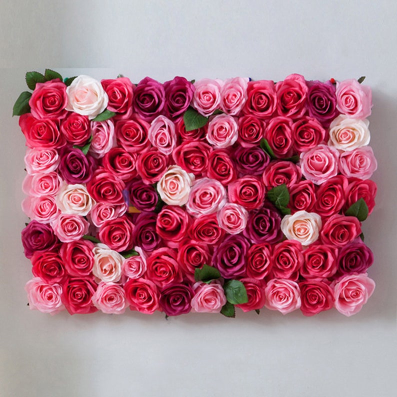 Fake Flower Wall for Wedding Photography Backdrop Simulation Etsy