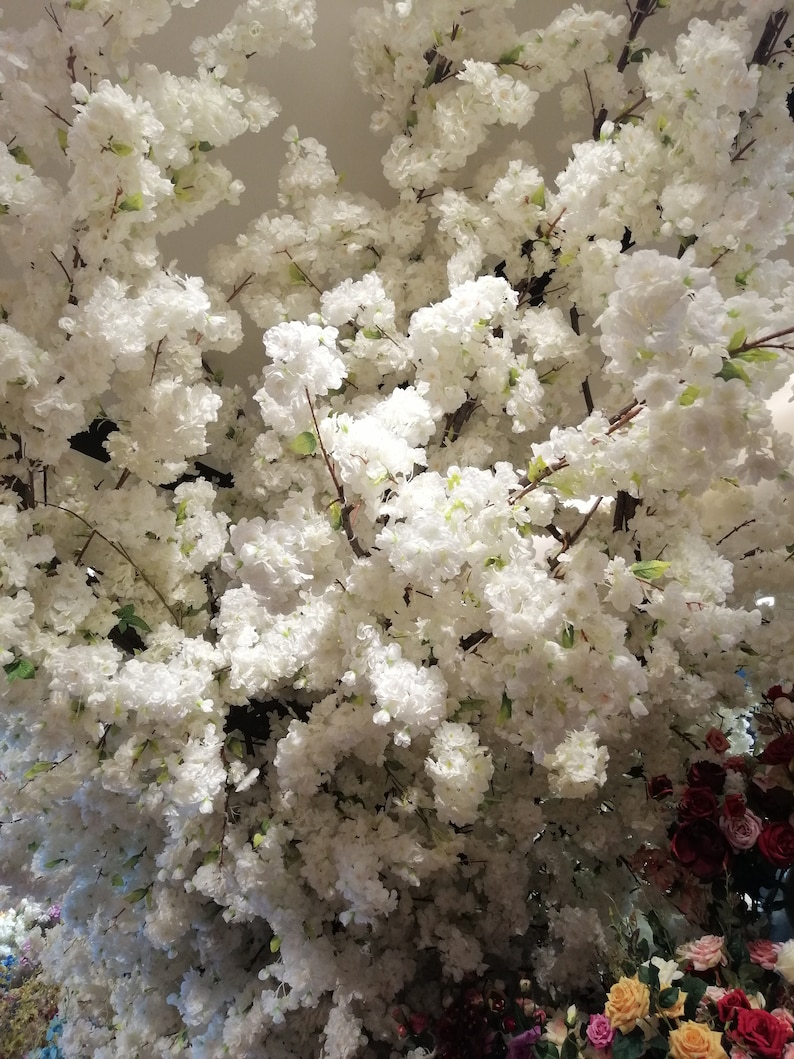 Wholesale 5 Stems Artificial Simulation Silk Cherry Blossom Etsy