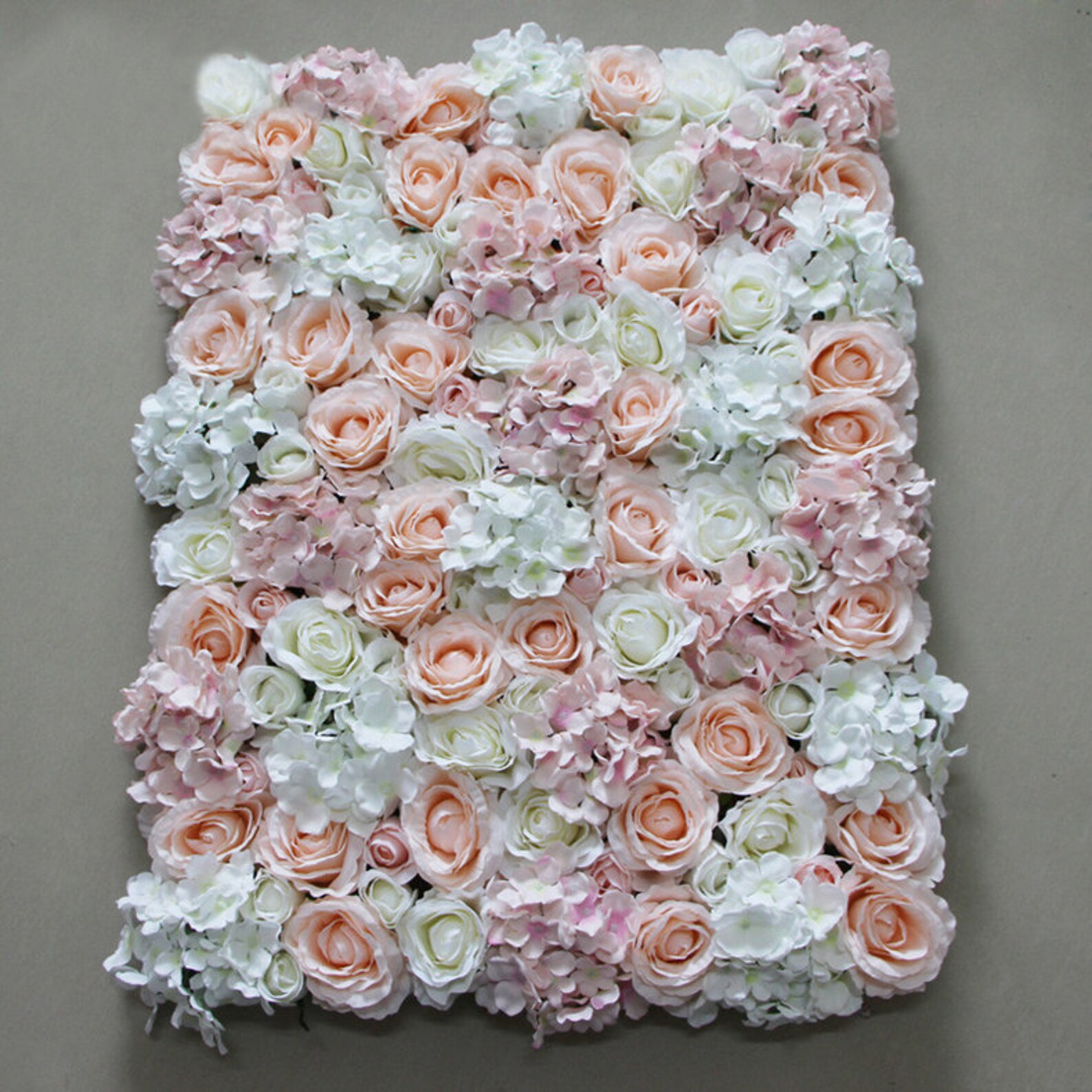 Artificial Hydrangea Rose Flower Wall Wedding Arrangement Etsy