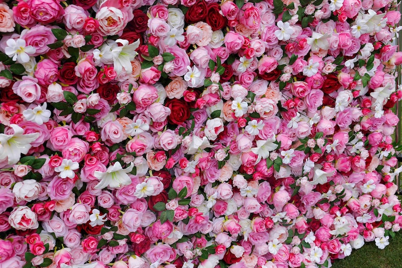 Floral Wall for Wedding Arrangement Fake Flower Wall for Etsy