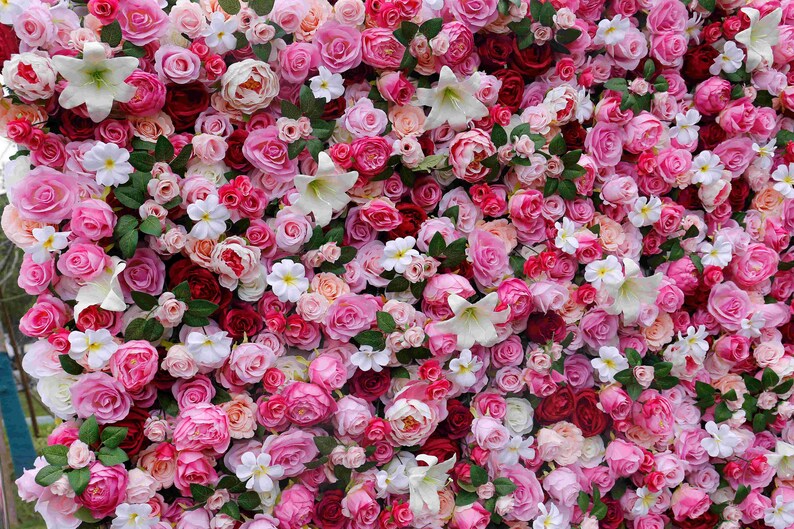 Floral Wall for Wedding Arrangement Fake Flower Wall for Etsy