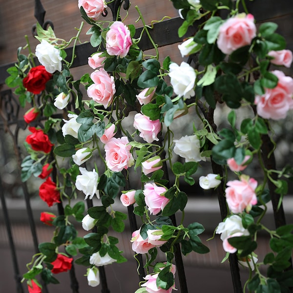 Artificial Rose Vine Etsy