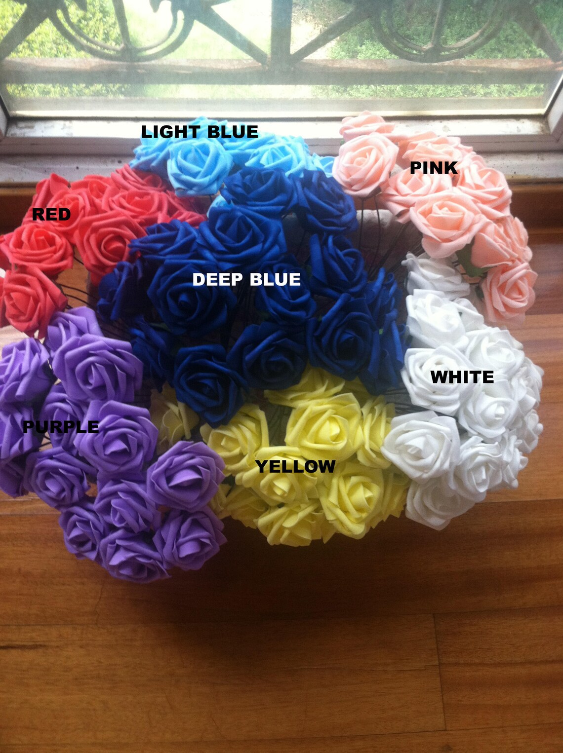 Royal Blue Wedding Flowers PE Foam Flowers Wholesale 100 PCS Etsy