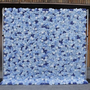 Nieuwe Design Blauwe Bloem Muur Voor Bruiloft Fotografie Achtergrond Speciaal Evenement Feest Boetiek Winkel Arrangement Decor Bloemen Panelen 40x60cm