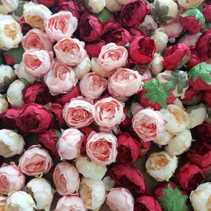 Wholesale Wedding Flowers  Artificial Simulation Camellia Bud DIY Wedding Bridal Shower Baby Shower Decoration Florals Diam.10cm 30pcs