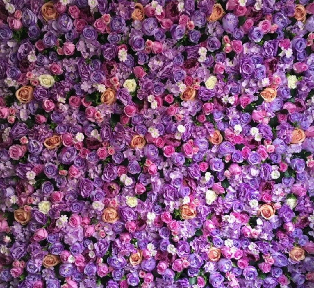 Purple Flower Backdrop Wall for Wedding Arrangement Bridal Shower Baby