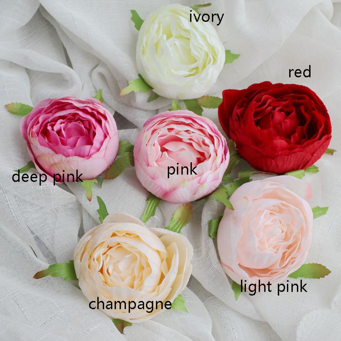 Wholesale Wedding Flower 60 Heads Artificial Simulation Peony Etsy