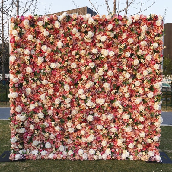 5D knstliche Blume Wand fr Hochzeit Arrangement Event Salon Party  Fotografie Hintergrund Stoff Rolling Up Vorhang Stoff Tuch - Etsy.de