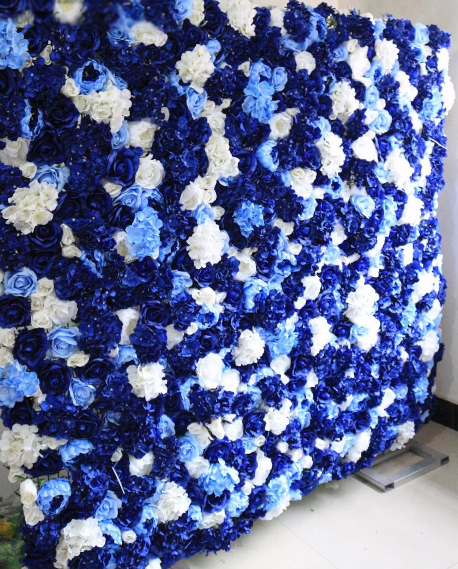 Royal Blue Flower Wall for Wedding Photography Backdrop Etsy