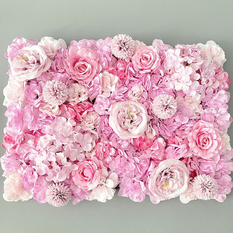 Candy Pink Purple Flower Wall for Romantic Photography Etsy