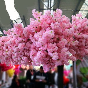 New Arrival 5 Stems Length 105cm/41.34" Artificial Simulation Silk Cherry Blossom Wedding Decoration Flowers Sakura Spring