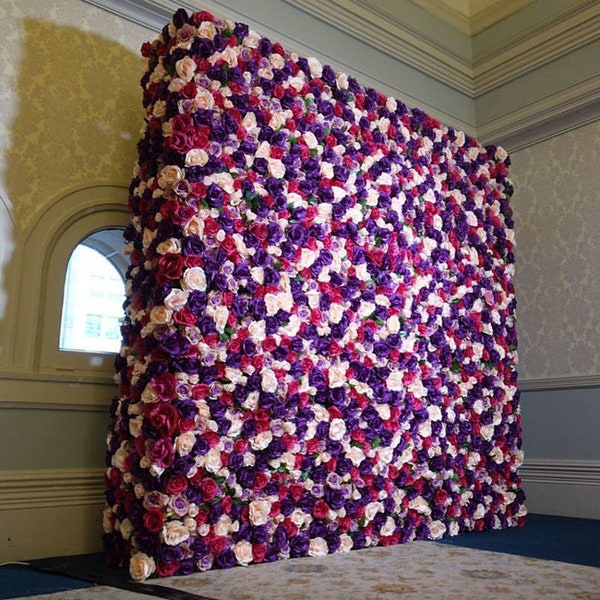 Fake Flower Wall Etsy