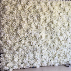 Ivory Rose Flower Wall For Wedding Photography Backdrop Bridal Shower Summer Day Special Event Arrangement Decor Floral Panels 40x60cm