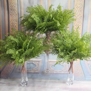 Länge 44,6 cm Künstliche Farnpflanze, künstlicher Busch Indoor Outdoor Greenery, künstliche Sukkulenten Pflanzenblatt Hochzeit Blume DIY Pflanzen