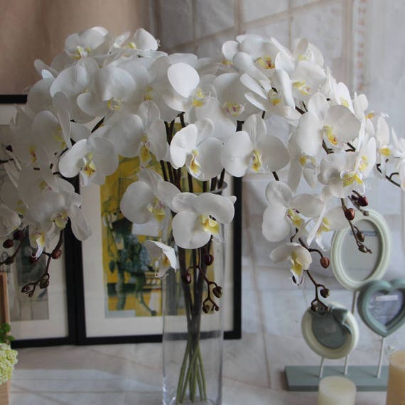5 Stiele fhlen Hand Orchideen knstliche Simulation Blumen Hochzeit  Abendessen Veranstaltungsort Dekoration Schmetterling Orchidee Phalaenopsis  Florals - Etsy Schweiz