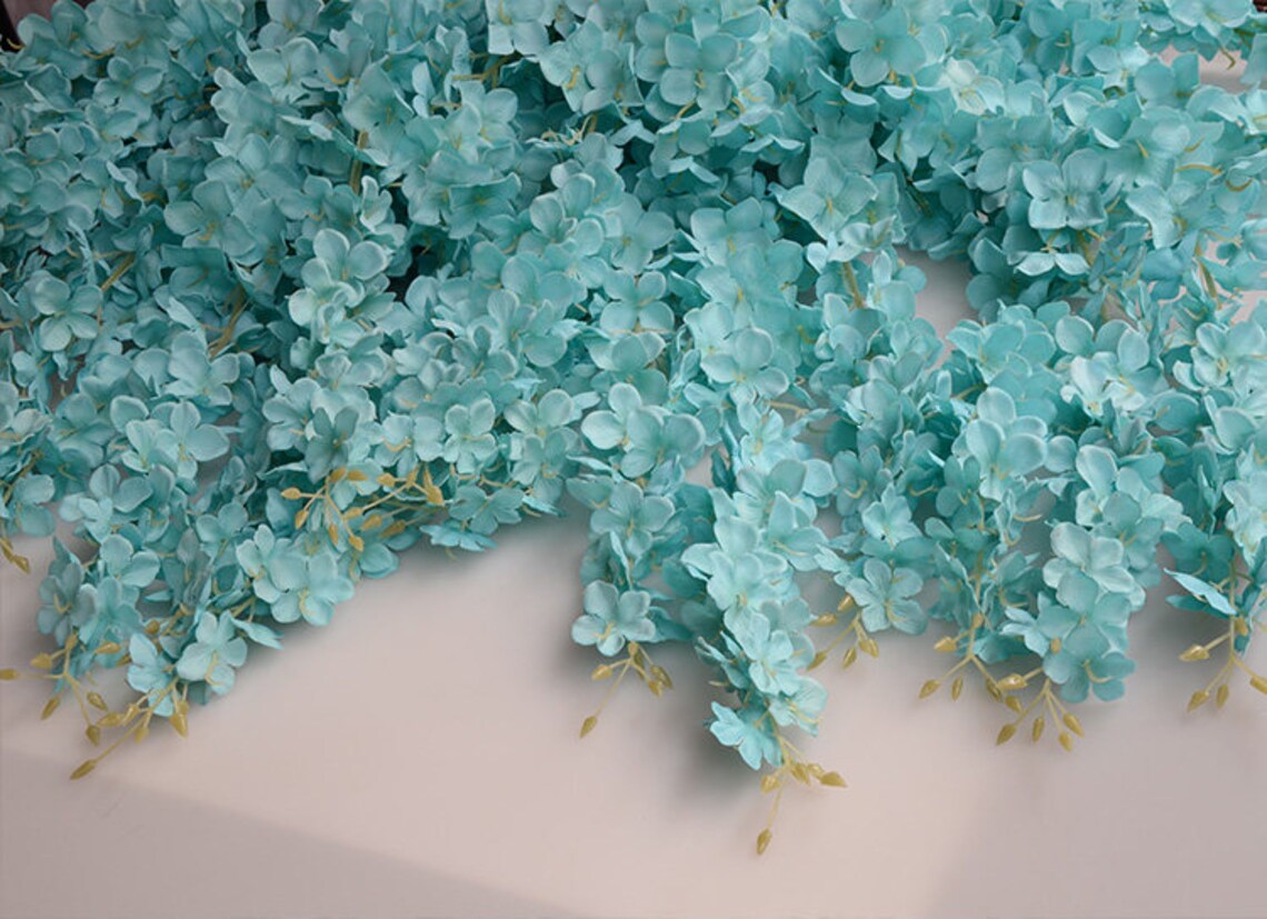 White Wisteria Garland 70 Hanging Flowers 5pcs for Etsy