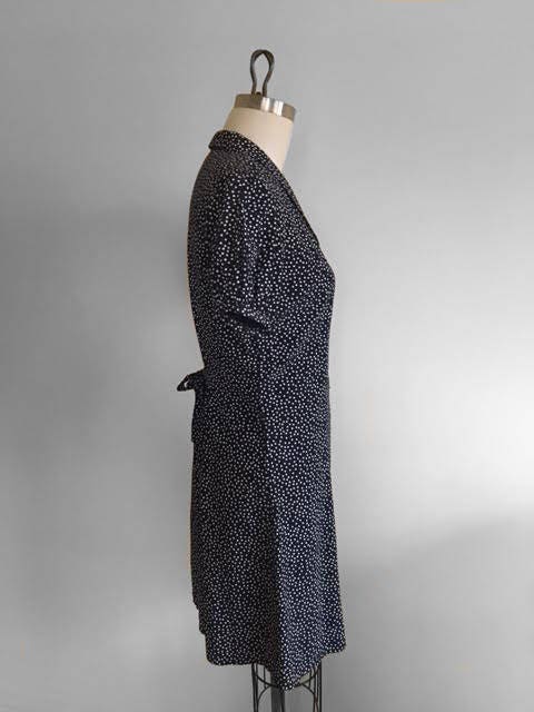 gwen stefani blue polka dot dress Blue Embroidered V Neck Jersey Draped Gown