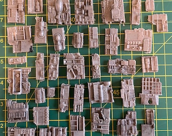 Resin Sci-Fi Greeblies. maschinentechnologische Komponenten x38
