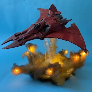 Wargames Flying base LED lit bombing run