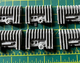 Resin Sci-Fi Greeblies. maschinentechnologische Komponenten Stromgenerator x6