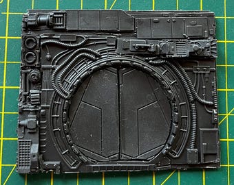 Resin Sci-Fi Greeblies Wargames Landschaft Türschleuse Wandabschnitt Schlachtfeld und Diorama