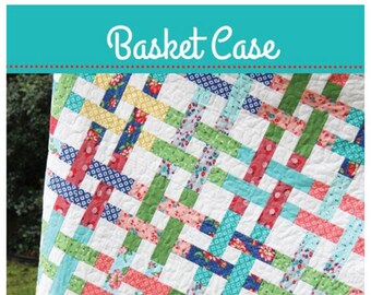 Basket Case Quilt Pattern #116 by Cluck Cluck Sew - Simple Jelly Roll Quilt - 5 Different Sizes (w740)