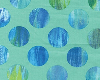 Patio Dot Navy Blue Blue Paradise by Maria Kalinowski for Benartex 1//2 Yard