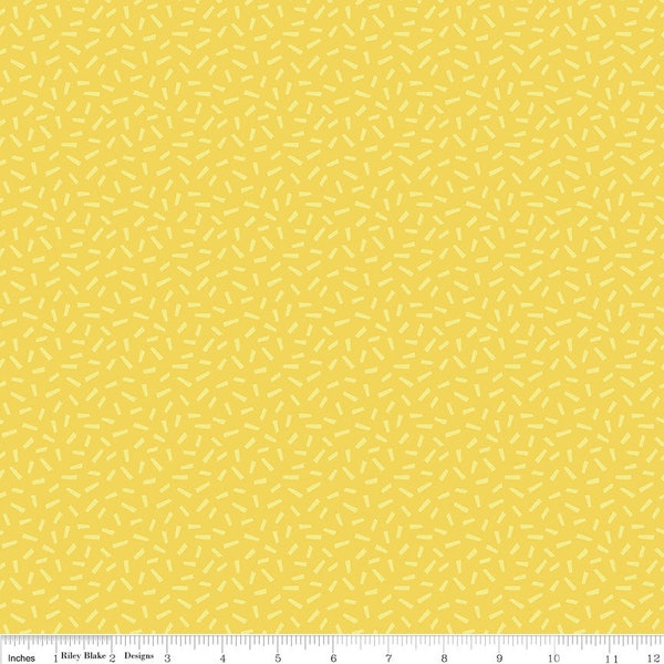 HARMONY FARM - Hay in Yellow - Cotton Quilt Fabric Blender - Shawn Wallace for Riley Blake Designs Fabrics - C6695-YELLOW (W5169)