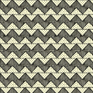 QUILTING B's - Chevron in Cream - Zigzag Stripes Cotton Quilt Fabric - Janet Wecker Frisch - Quilting Treasures Fabrics - 24959-E (W5242)