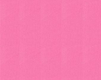 1-3/8 Yard Remnant BELLA SOLIDS - Peony - Pink Solid Blender Premium Quality Cotton Quilt Fabric - from Moda Fabrics - 9900-91 (W5971)
