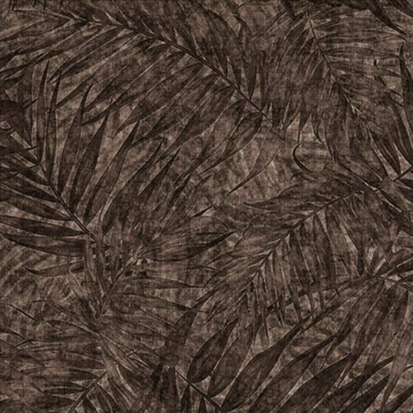 CARAVAN - Palm Leaves in Smoke- Grey Gray Black Leaf Cotton Quilt Fabric - Dan Morris for Quilting Treasures Fabrics - 26185-K (W4540)