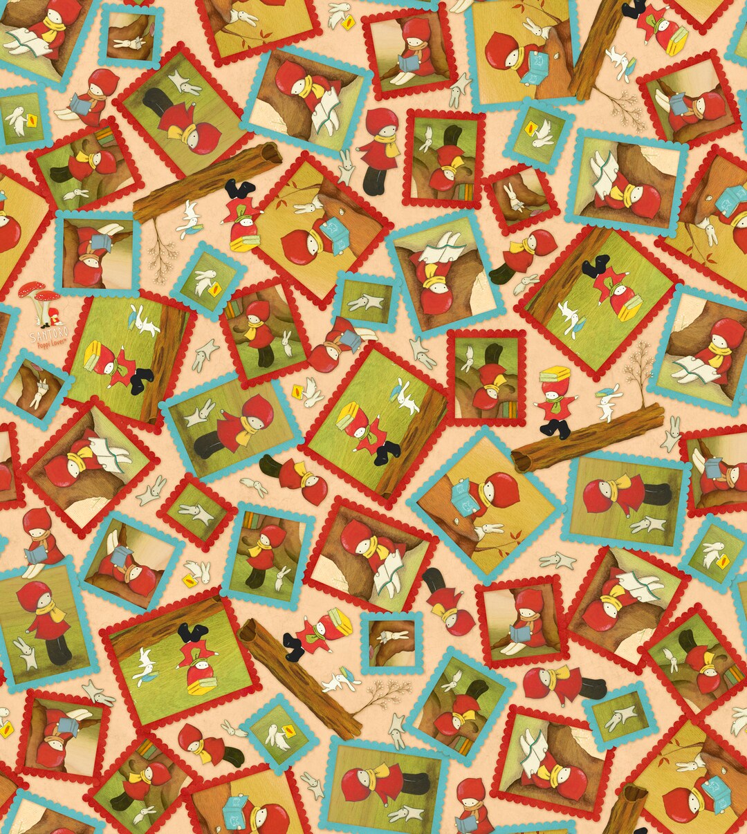 READING TOGETHER Poppi Loves Framed Character Toss in Tan Cotton Quilt