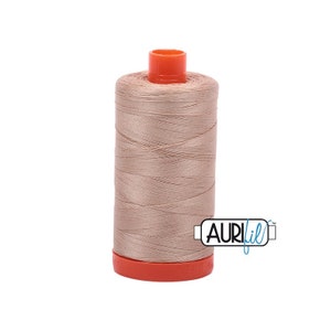 AURIFIL MK50 - Beige 2314 Large Spool - 50wt Mako - Cotton Quilt Thread - 1422 yd / 1300 m - W7577-2314