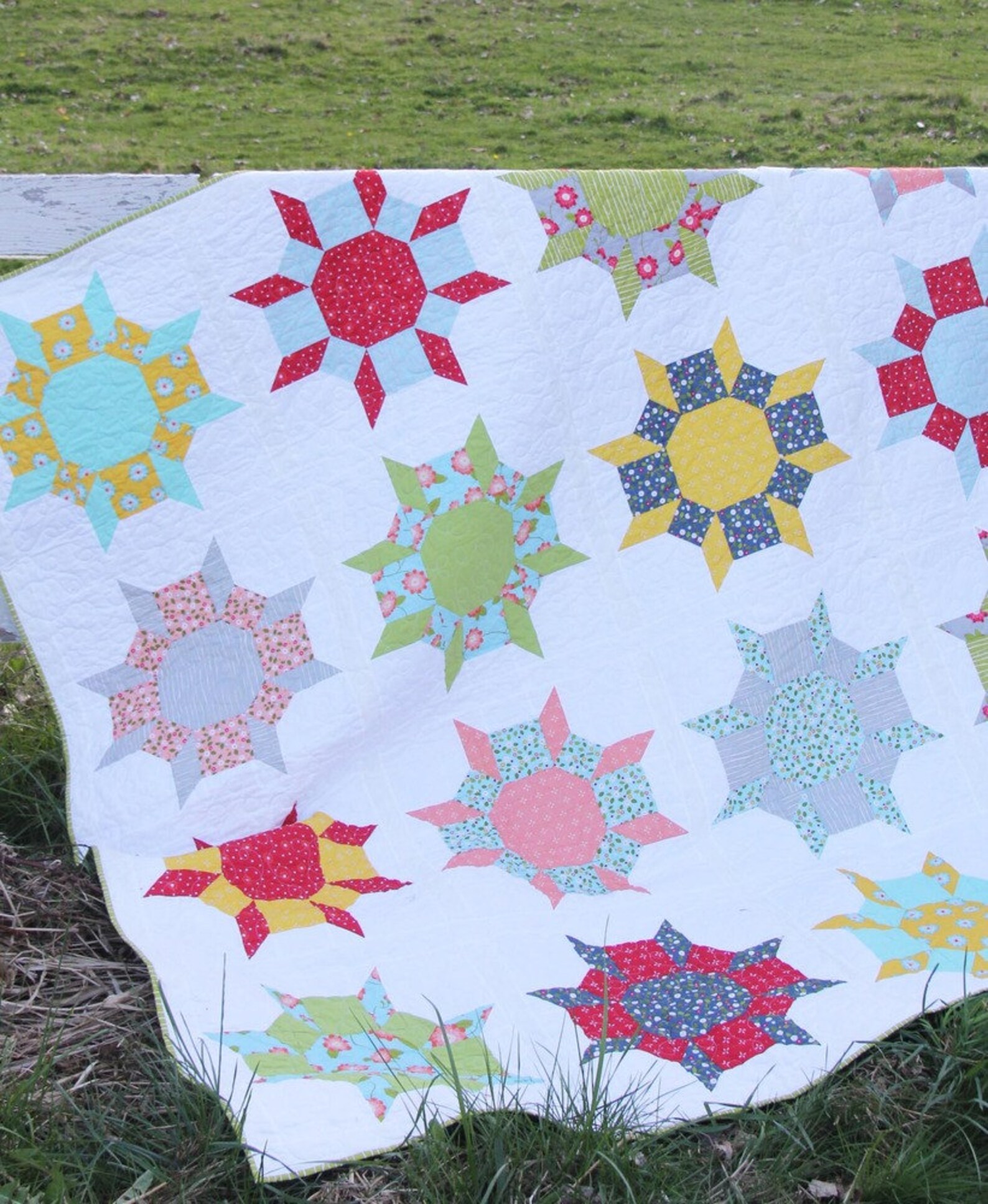 Wallflowers Quilt Pattern by Cluck Cluck Sew Advanced Etsy