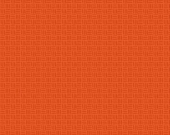 BUGS - Hatchmarks in Orange - Cotton Quilt Fabric Blender - by Jone Hallmark for Blend Fabrics - 103.102.03.3 (w1836)