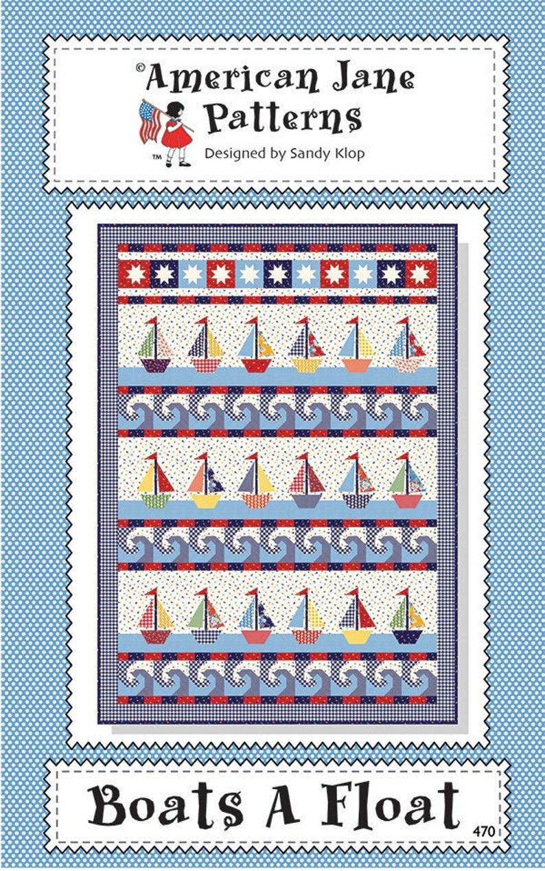 Boats A Float Quilt Pattern Adorable Sailboat Pattern Etsy