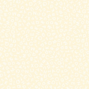 QUILTING ILLUSIONS - Alphabets in Cream - ABC Blender Cotton Quilt Fabric - Alphabet Kids - Quilting Treasures Fabrics - 26760-E (W4893)