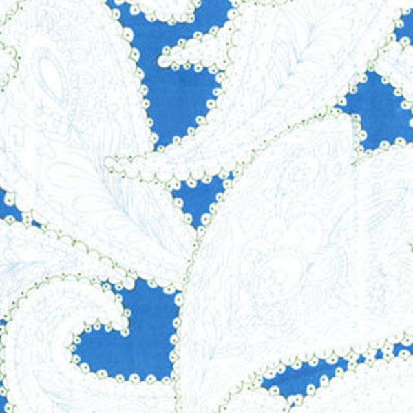 SALE!! Lili-fied - Picadilly in Blue - Floral Flowers Cotton Quilt Fabric - by Greta Lynn for Kanvas for Benartex Fabrics - 5967-55 (W1575)