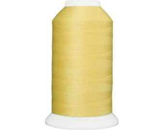 So Fine! DAFFODIL #50 3-Ply Yellow Polyester Quilt and Sewing Thread by Superior Threads - 3280 yd Cone - Lint Free 11602-420 (W5410)