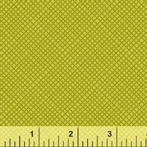 Hatch - Waffle Cone in Olive - Green Plaid Grid - Cotton Quilt Fabric Blender - Bread and Butter for Windham Fabrics - 42690-5 (W4349)